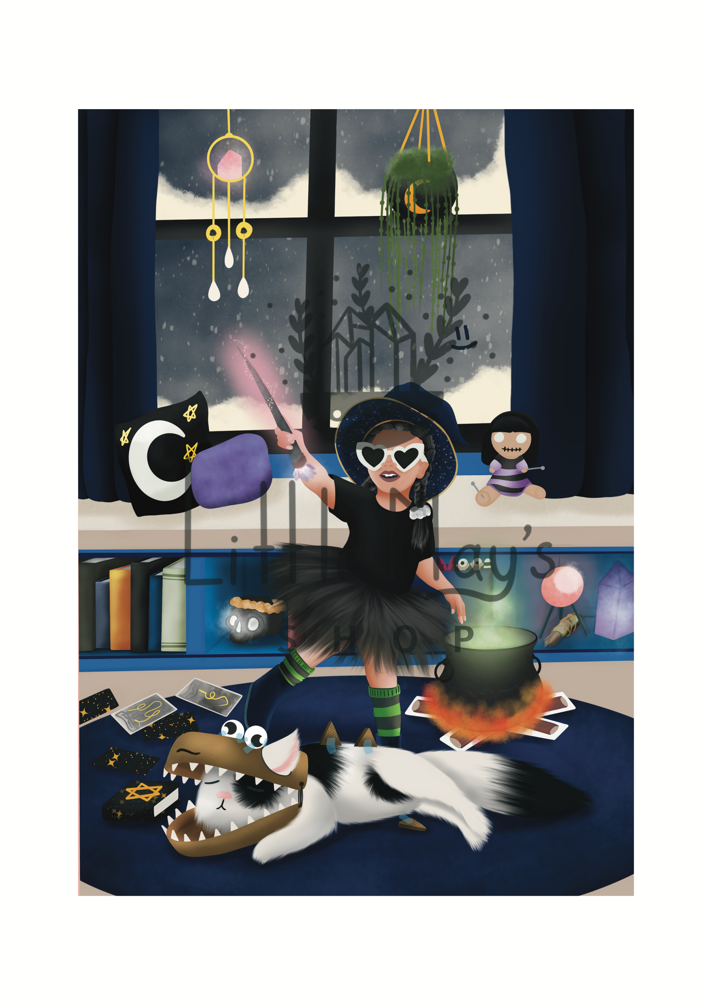 Playtime Witch A5 Print