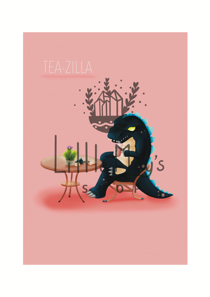 TEA-ZILLAR A5 Print