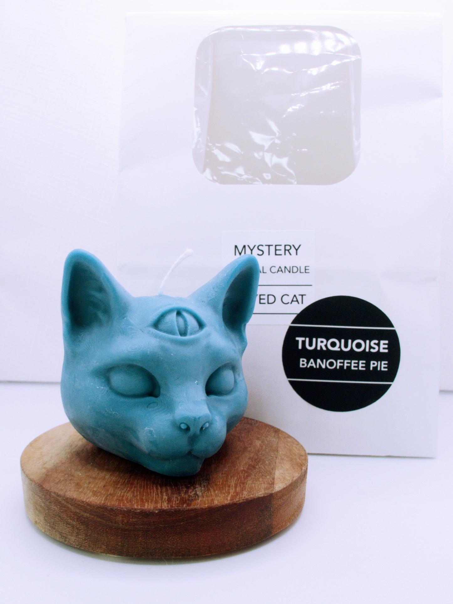 3 Eyed Cat Mystery Crystal Candles - Turquois Banoffee Pie