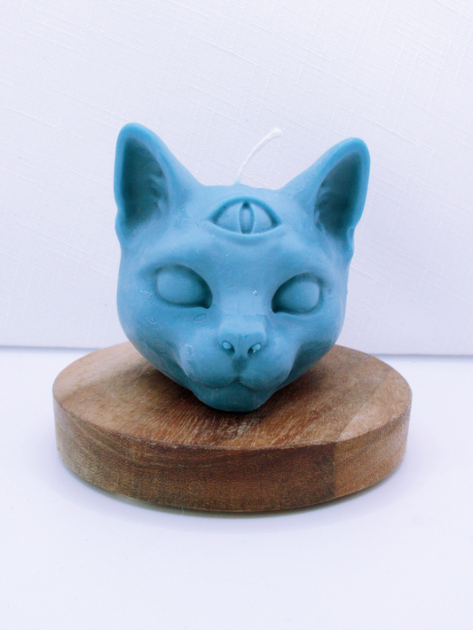 3 Eyed Cat Mystery Crystal Candles - Turquois Banoffee Pie