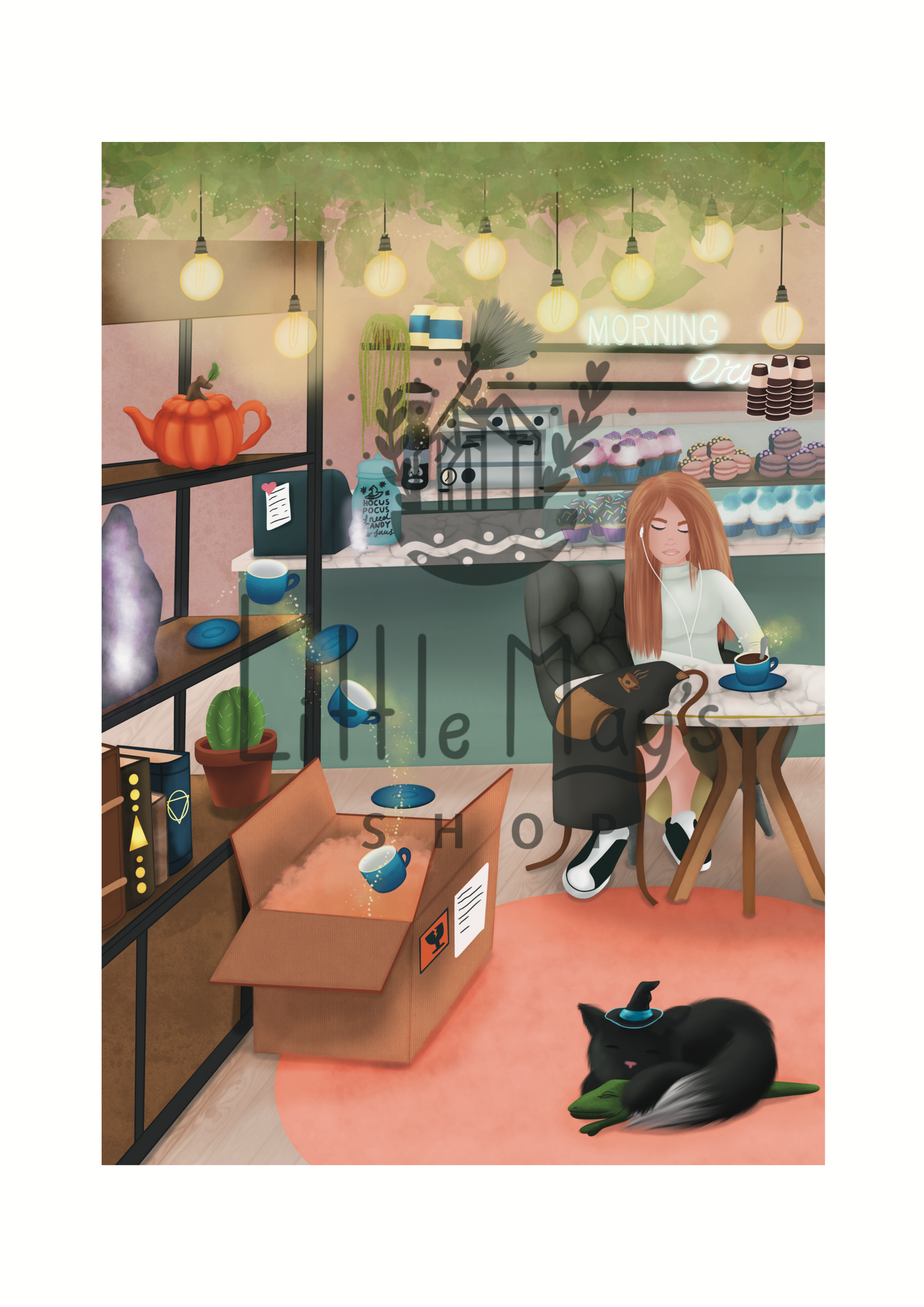 Coffee Shop A5 Print