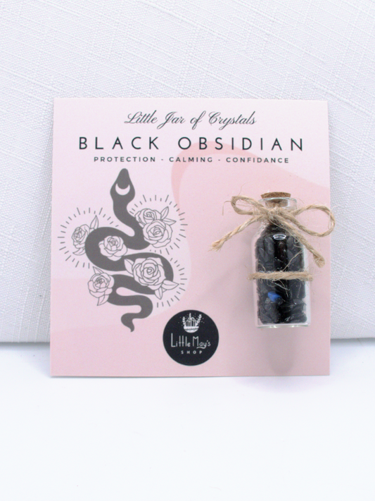 Black Obsidian Mini Jar