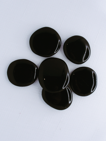 Black Obsidian Flatstone