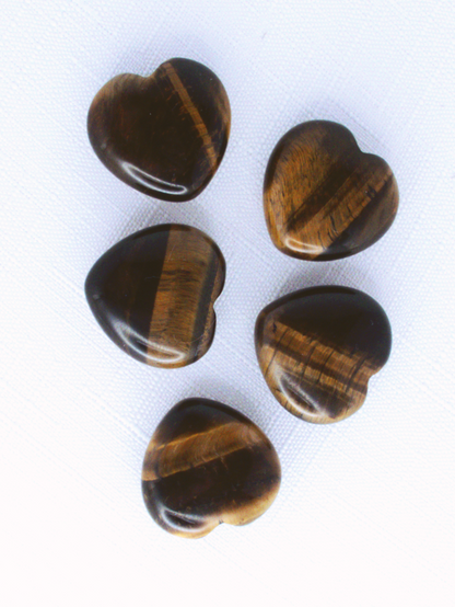 Tigers Eye Heart - 3cm